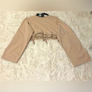 Fenty Kimono Sleeve Tee Size Large - NWT Women | Color: Beige | Size: L